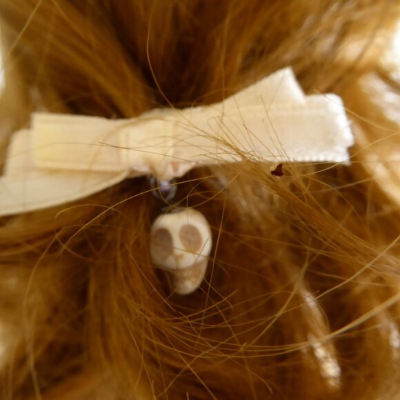 OOAK 17” SCARY POSSESSED HORROR UNDEAD DEMON DOLL SKULL IN PURSE PROP ODDITY - Picture 5 of 14